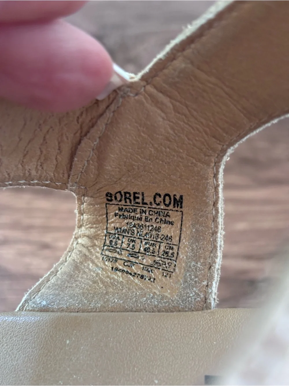 SOREL Flatform Platform Jute Tan Sandal Size 9.5